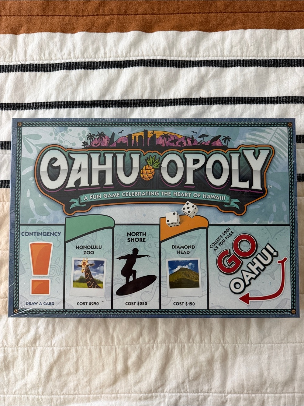 Hasbro Oahu-opoly Board Game - Teal, Blue, Orange